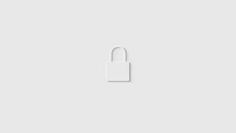 A looping Neumorphic minimal light grey motion graphic design with animated.. Stock Footage 265593933