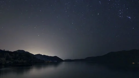 Looping Night Sky Time Lapse Stock Footage 27797286