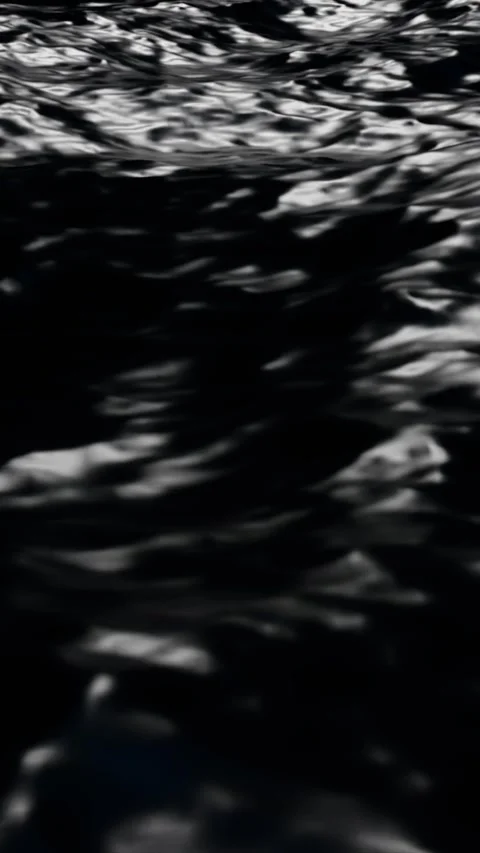 Looping of ocean water surface at night Video stock 302277116