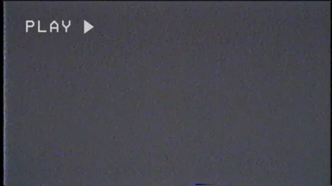 Looping Old School Static Glitchy VHS Reel Stock Footage