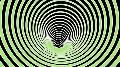 Looping optical illusion animation with concentric circles smoothly shifting Stock Footage 325436075