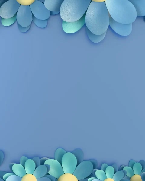 Looping paper flower frame 스톡 동영상 302002361