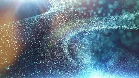 Looping particle field with dynamic lighting Stock Footage 78085108