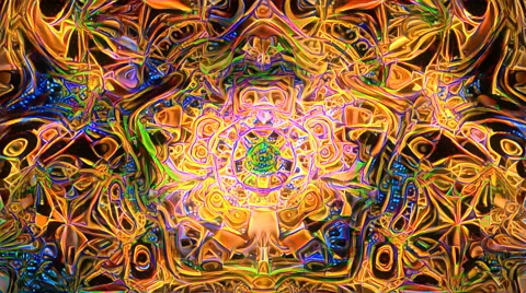 Looping pentagon form flow Stock Footage 66385212