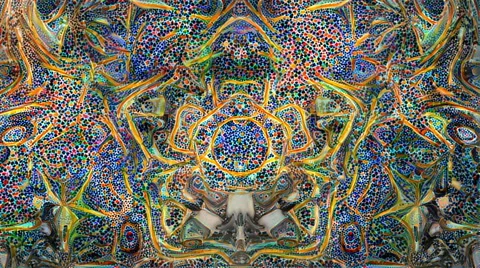 Looping pentagon form flow Stock Footage 66385298