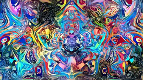 Looping pentagon form flow Stock Footage 66385556