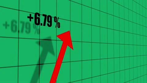 Looping Perpetual Growth Chart Video stock 200792726