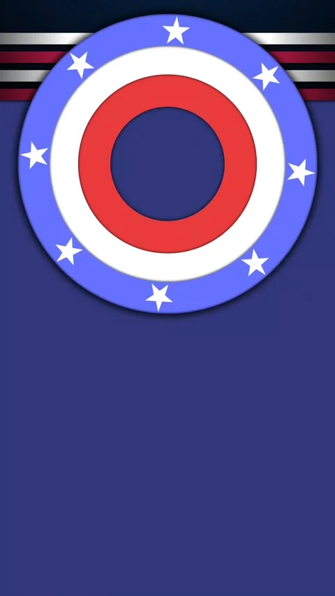 A looping portrait backgrounds animation with waving patriotic symbols. Stock Footage 284858561