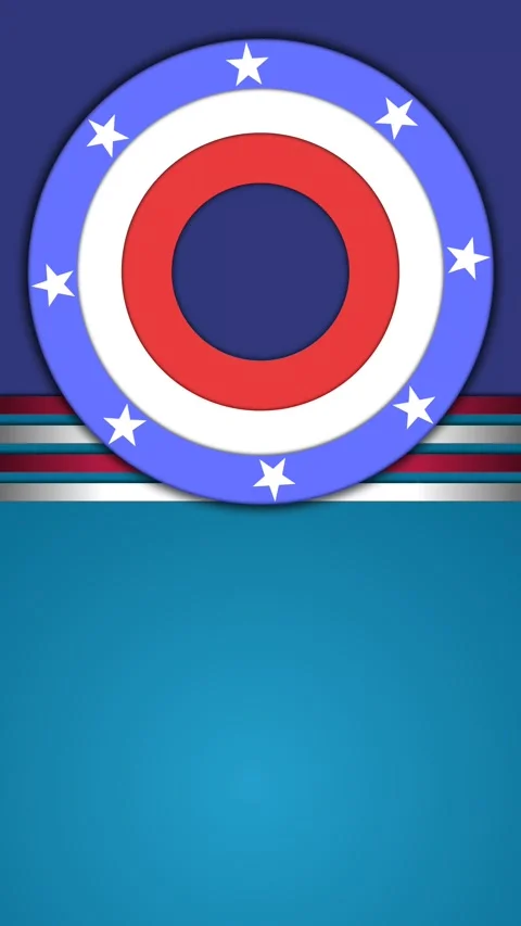 A looping portrait backgrounds animation with waving patriotic symbols. Stock Footage 284858924