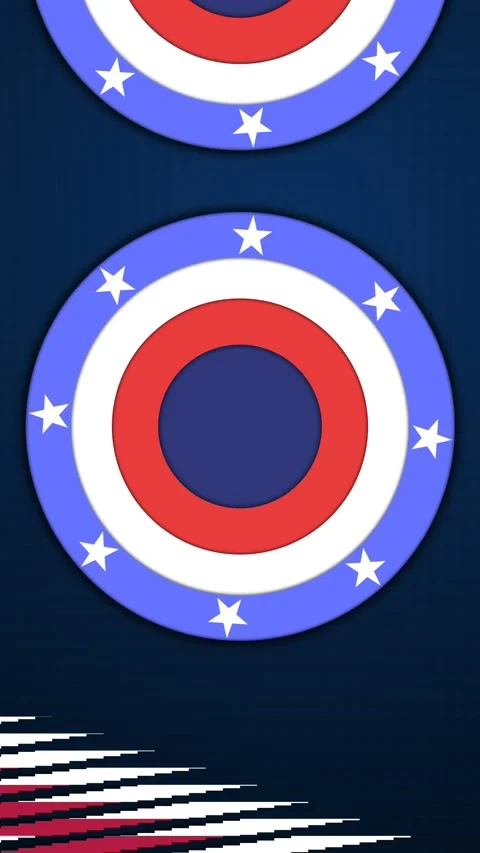 A looping portrait backgrounds animation with waving patriotic symbols. Stock Footage 284858958