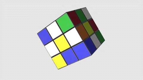 Looping Puzzle Cube Video stock 265863449