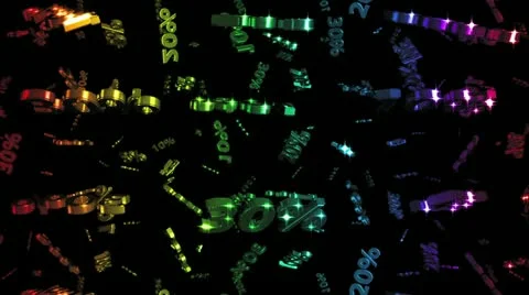 Looping Rainbow Discounts Falling Stock Footage 22221545