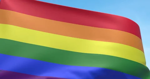 Looping rainbow flag Stock Footage 288521451