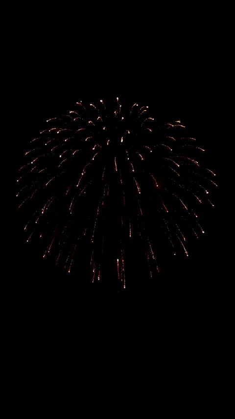 Looping of real fireworks background during new year's eve countdown celebration Stock Footage 255644345