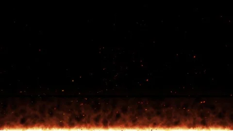Looping realistic fire flames Video stock 345973333
