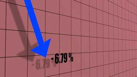 Looping Recession Chart Stock Footage 200846426