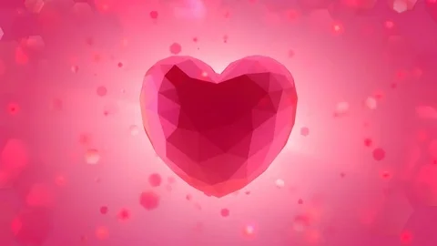 Looping Red Pink Heart Beat Animation  Stock Footage 84798016