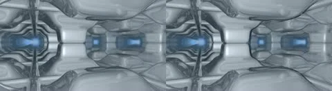 Looping Reflective Background -stereoscopic 3D Stock Footage 10858635