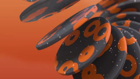 Looping Rotating Ring of Circles Abstract Motion Background 스톡 동영상 247072940