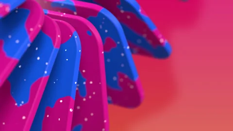 Looping Rotating Ring of Squares Abstract Motion Background 스톡 동영상 247074971