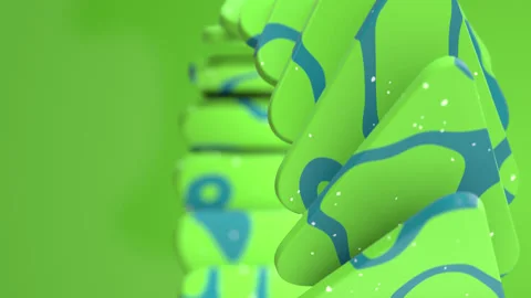 Looping Rotating Ring of Triangles Abstract Motion Background 스톡 동영상 247074910