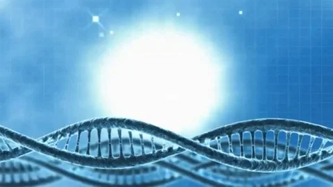 Looping science background with DNA molecule Video stock 98247378