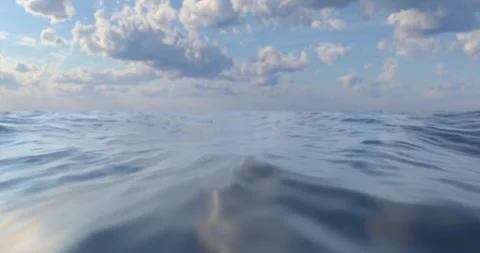 Looping seascape at sunset Video stock 302544779