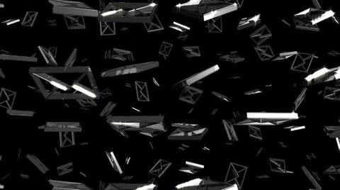Looping Silver and Gold E-mail Symbols Falling Stock Footage 22517214