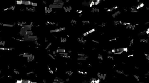 Looping Silver and Gold Pounds Falling Stock Footage 22958064