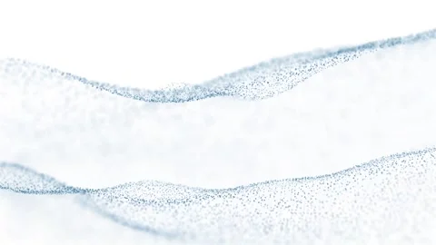 Looping slow motion waves isolated on white Stock Footage 337513139