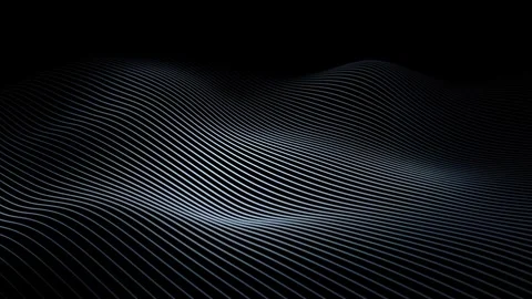 Looping slow motion wavy lines background Stock Footage 337736375