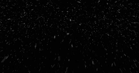 Looping Snow - Blizard , black background Stock Footage 65313421