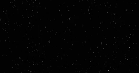 Looping Snow - Flurry 5, black background Stock Footage 65313476