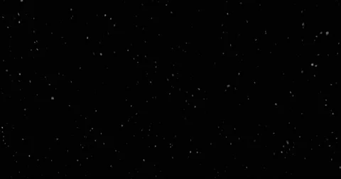 Looping Snow - Flurry 9, black background Stock Footage 65313517
