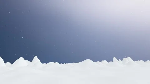 Looping snow landscape snowfall sky animation background Видео 337450714
