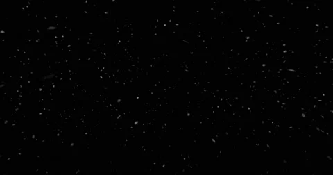 Looping Snow - Windy 5 - At Camera, black background Stock Footage 65314130
