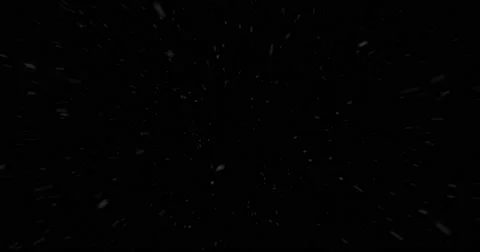 Looping Snow - Windy 8 - Away From Camera, black background Stock Footage 65314247