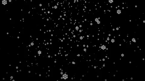 Looping snowflake animation Stock-Footage 345660302