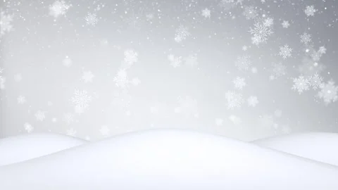 Looping snowy landscape with falling snowflakes Stock Footage 337851905