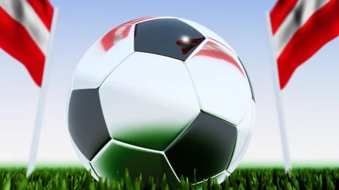 Looping Soccer Ball Austria Stock Footage 128674470