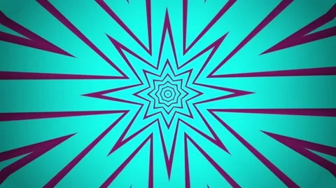 Looping stars and rays background green and purple 動画素材 49390775