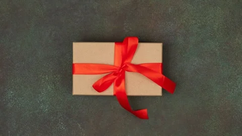 Looping stop motion animation with variety of colorful Christmas and New Year Stock Footage 253698725