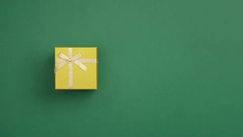 Looping stop motion animation with variety of Christmas and New Year gift boxes Stock Footage 257761029