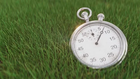 Looping Stopwatch on Grass Stock Footage 285125748