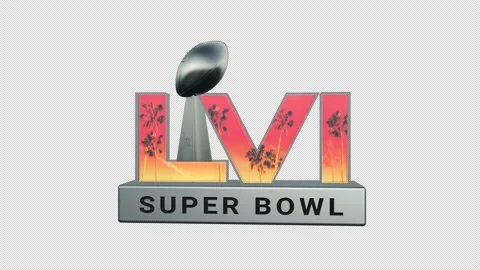 Looping Super Bowl 56 Trophy on Alpha Vídeo Stock 166905554