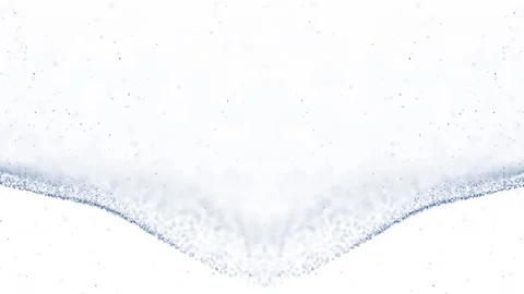 Looping symmetry wave dots isolated on white animation Stock Footage 334807888