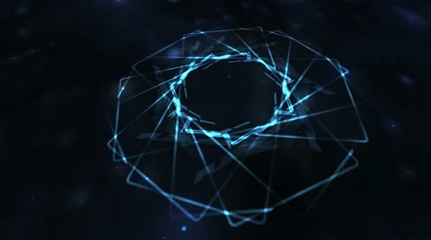 Looping Technical Abstract Array - 4K Resolution Ultra HD Stock Footage 41372134