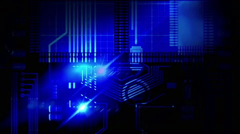 Looping Technical Abstract Concept - 4K Resolution Ultra HD Stock Footage 42134315