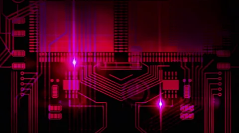 Looping Technical Abstract Concept - 4K Resolution Ultra HD Stock Footage 42134393