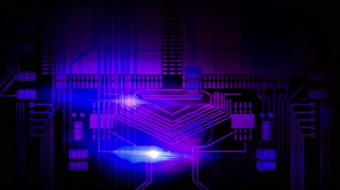 Looping Technical Abstract Concept - 4K Resolution Ultra HD Stock Footage 42189053